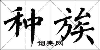 翁闿运种族楷书怎么写