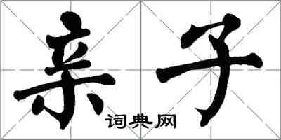 翁闿运亲子楷书怎么写