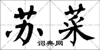 翁闿运苏菜楷书怎么写