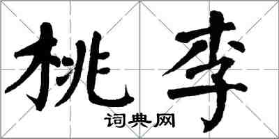 翁闿运桃李楷书怎么写