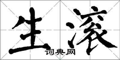 翁闿运生滚楷书怎么写