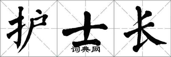 翁闿运护士长楷书怎么写