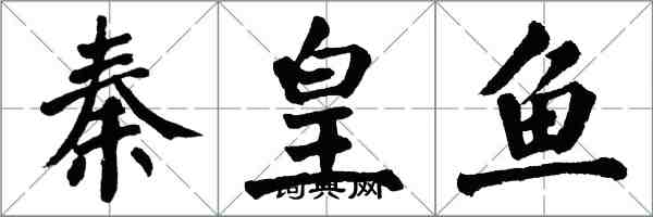 翁闿运秦皇鱼楷书怎么写