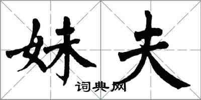 翁闿运妹夫楷书怎么写