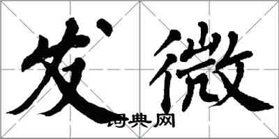 翁闿运发微楷书怎么写