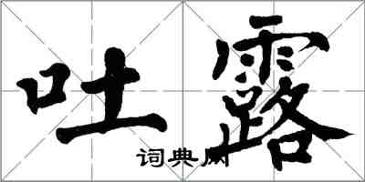 翁闿运吐露楷书怎么写