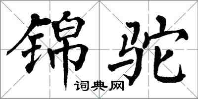 翁闿运锦驼楷书怎么写