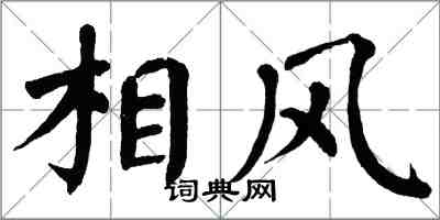 翁闿运相风楷书怎么写