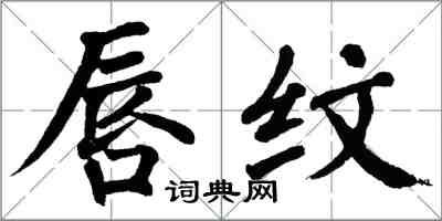 翁闿运唇纹楷书怎么写