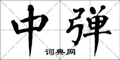 翁闿运中弹楷书怎么写