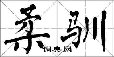 翁闿运柔驯楷书怎么写