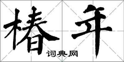 翁闿运椿年楷书怎么写