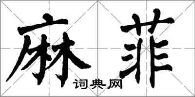 翁闿运麻菲楷书怎么写