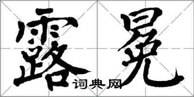 翁闿运露冕楷书怎么写