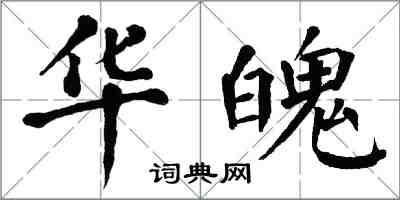 翁闿运华魄楷书怎么写