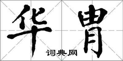 翁闿运华胄楷书怎么写