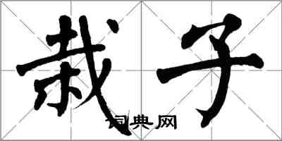 翁闿运栽子楷书怎么写