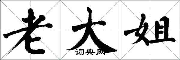 翁闿运老大姐楷书怎么写