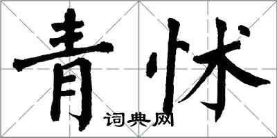 翁闿运青怵楷书怎么写