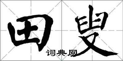 翁闿运田叟楷书怎么写