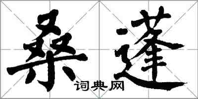 翁闿运桑蓬楷书怎么写