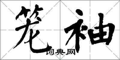 翁闿运笼袖楷书怎么写