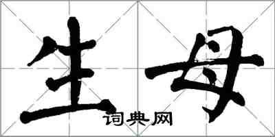 翁闿运生母楷书怎么写