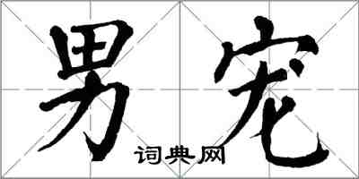 翁闿运男宠楷书怎么写