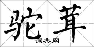 翁闿运驼茸楷书怎么写