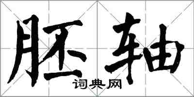 翁闿运胚轴楷书怎么写