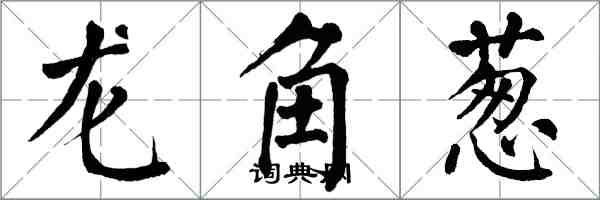 翁闿运龙角葱楷书怎么写