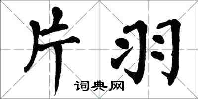 翁闿运片羽楷书怎么写