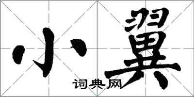 翁闿运小翼楷书怎么写