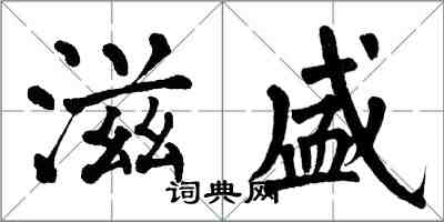 翁闿运滋盛楷书怎么写