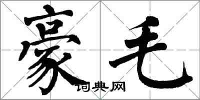 翁闿运豪毛楷书怎么写