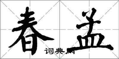翁闿运春孟楷书怎么写
