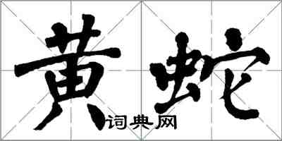 翁闿运黄蛇楷书怎么写