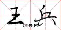 王兵怎么写好看，王兵书法图片
