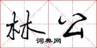 林公怎么写好看，林公书法图片
