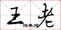 王老怎么写好看,王老书法图片