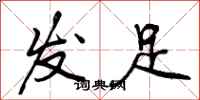 发足怎么写好看，发足书法图片