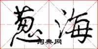 葱海怎么写好看，葱海书法图片