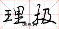 理极怎么写好看，理极书法图片