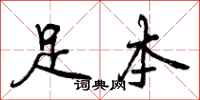 足本怎么写好看，足本书法图片