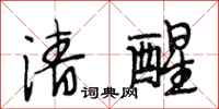 段相林清醒行书怎么写