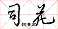 司花怎么写好看，司花书法图片