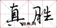真胜怎么写好看,真胜书法图片