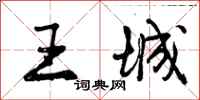 王城怎么写好看，王城书法图片