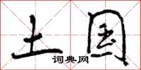土国怎么写好看，土国书法图片