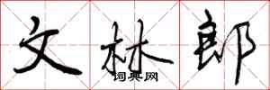 文林郎怎么写好看，文林郎书法图片